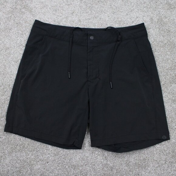 lululemon athletica Other - Lululemon Commission Shorts Mens 30 Black Drawstring 4 Way Stretch w/ 7" inseam